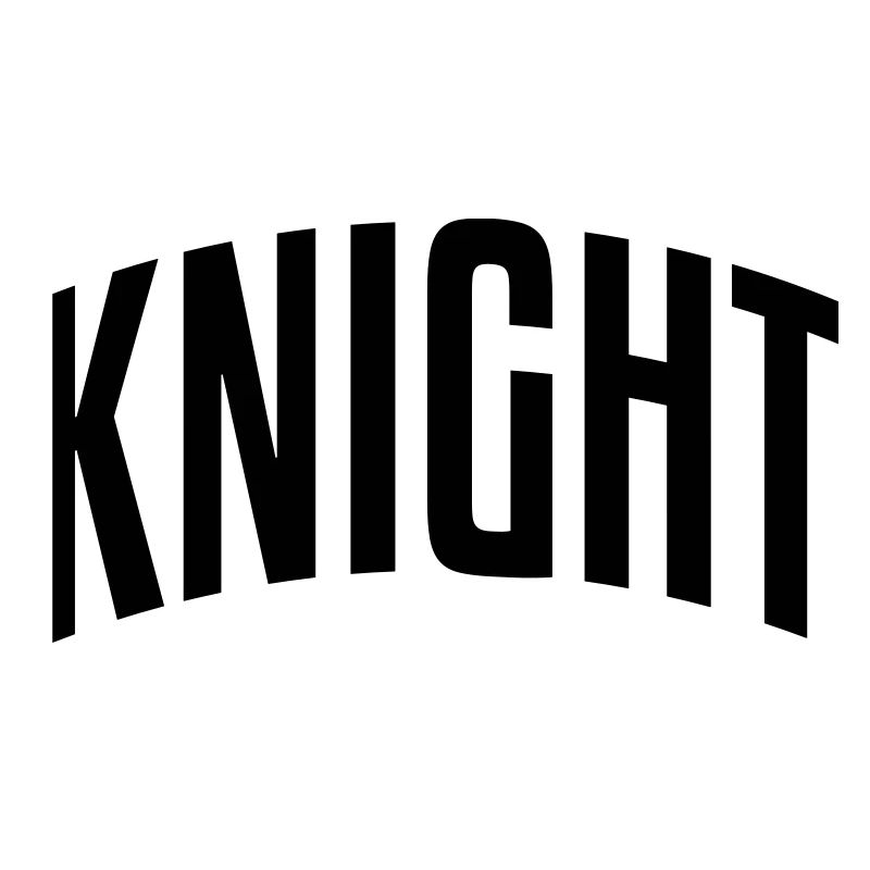 knight stylish arched text logo copy