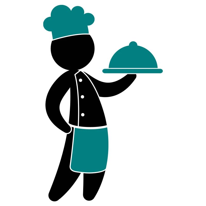 A gourmet chef serves guests
