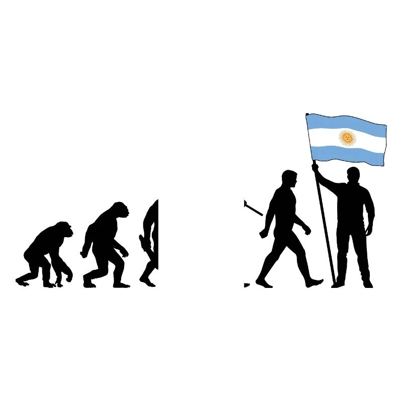 Evolution - Flagge Argentinien - Nation