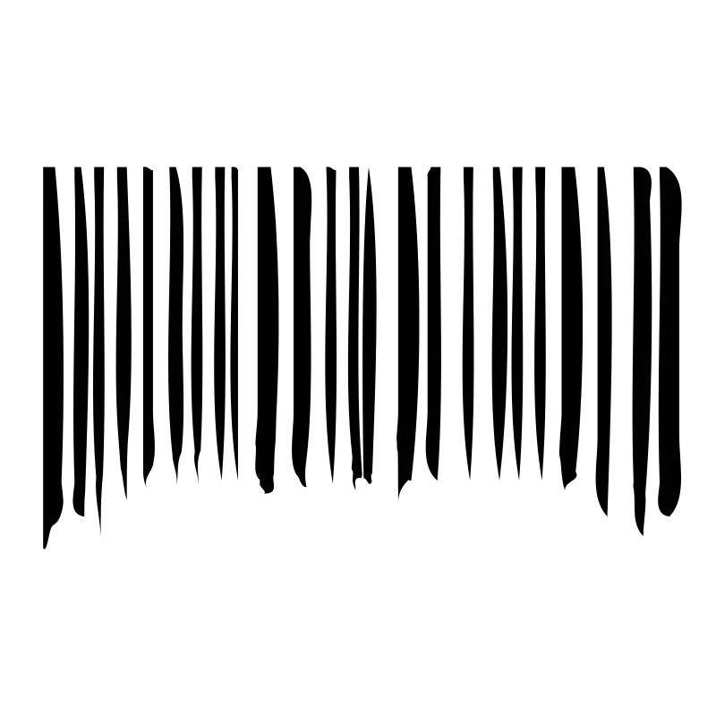Barcode Strokes Lines Scribbled Barcode Scan