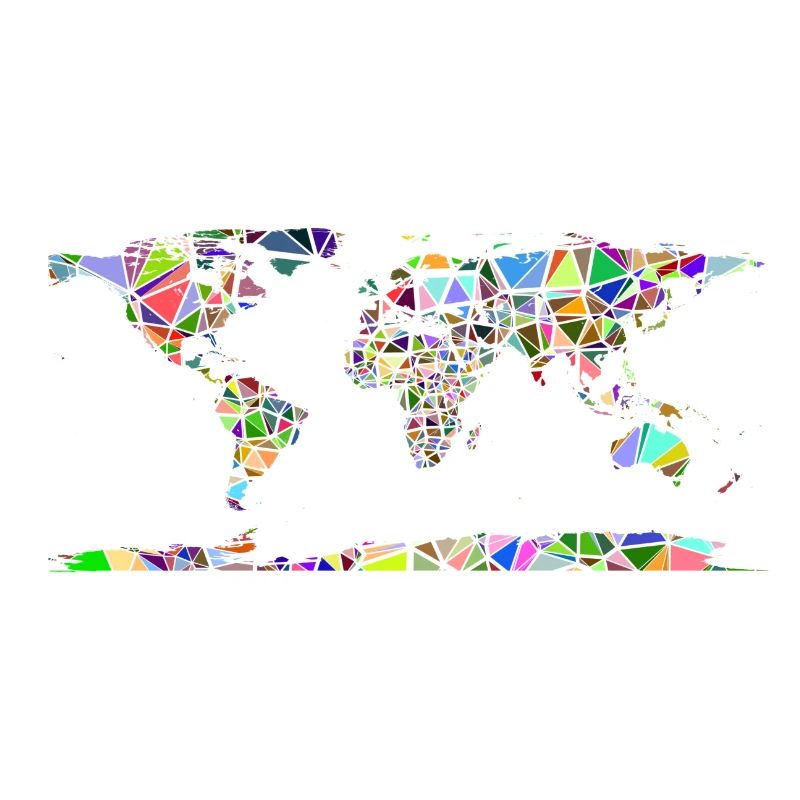 Abstract world map