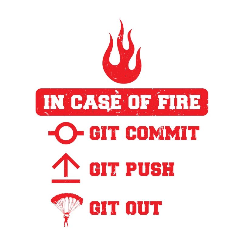 In case of fire: git commit, git push, git out