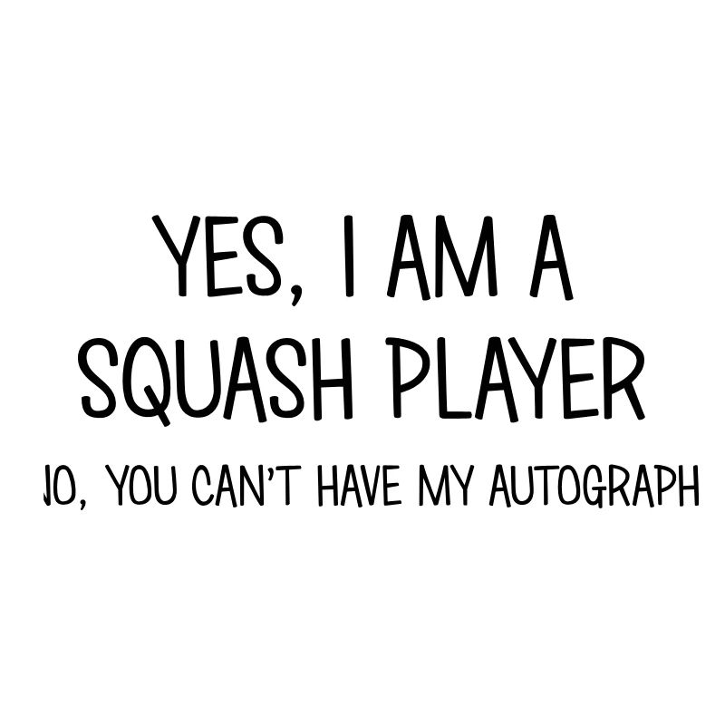 squash player yes no cant have autograph