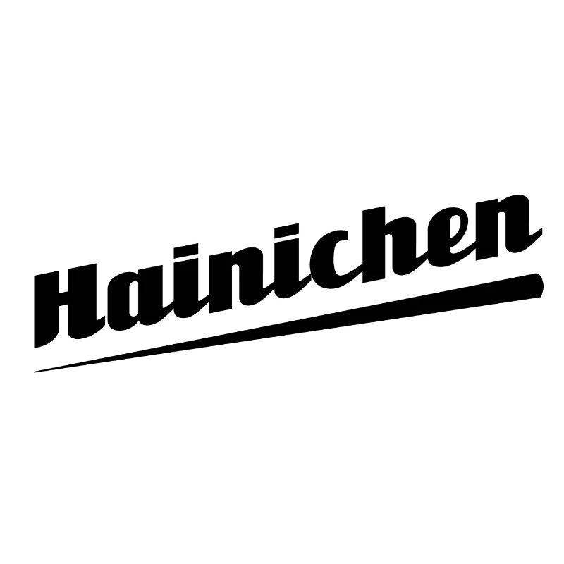 Hainichen - Conception de texte avec des noms de villes