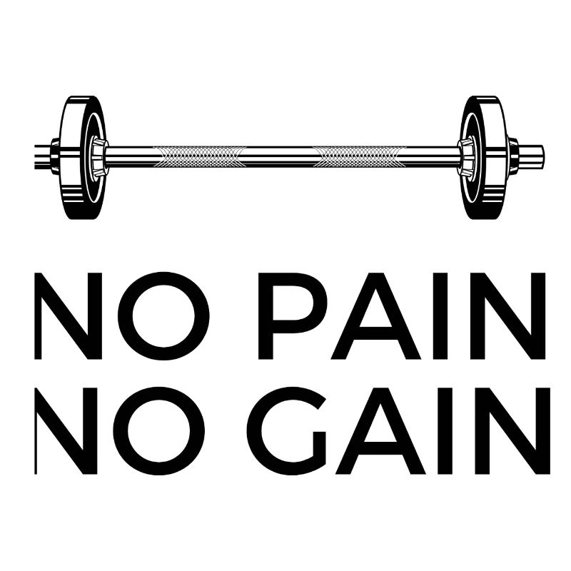 Pas de douleur, pas de gain - avec du poids