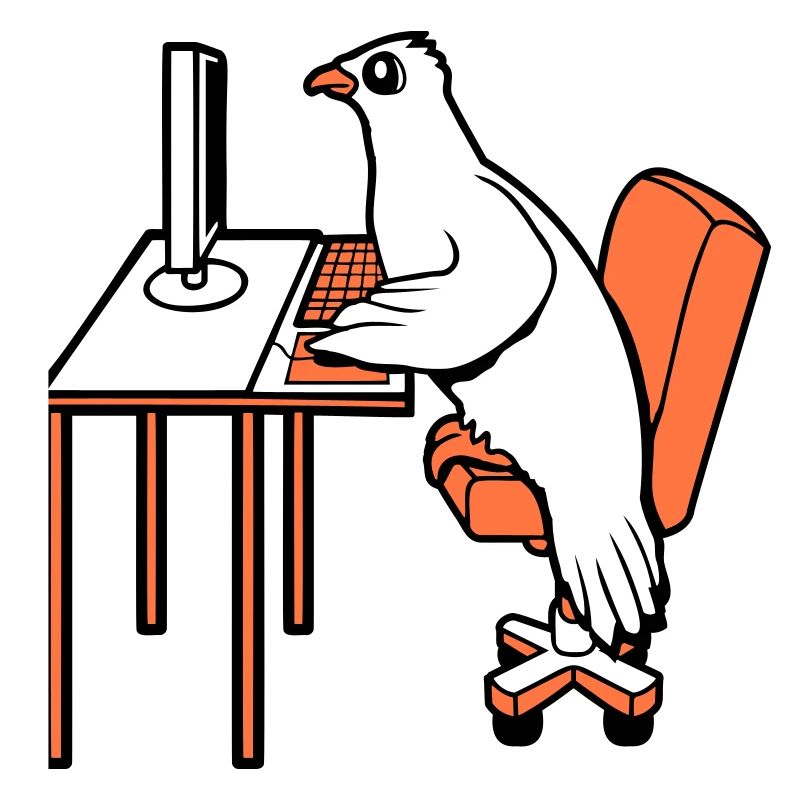 Pigeon Works Office Computer Keyboard Mouse Gamer