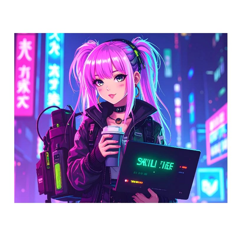 Pink Coder Girl – Compétence : mignonne et élégante