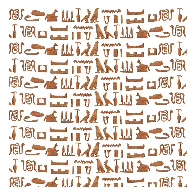 Ancient Egypt, hieroglyphic pattern, gift idea