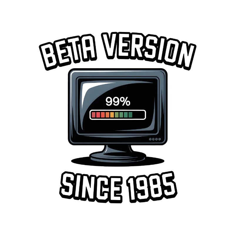 Retro Computer Progress Design