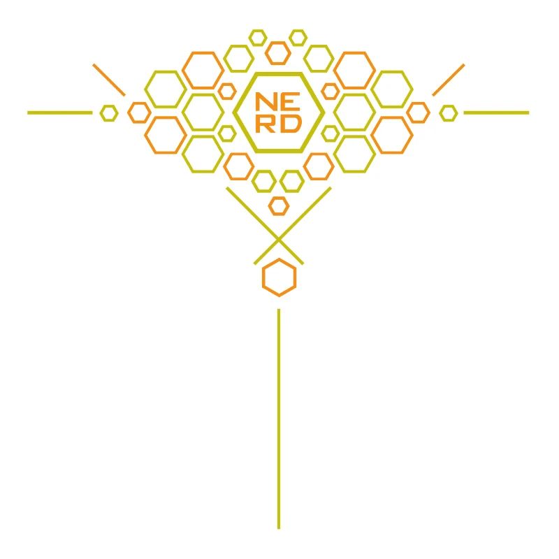 Nerd Hex Muster Gradient