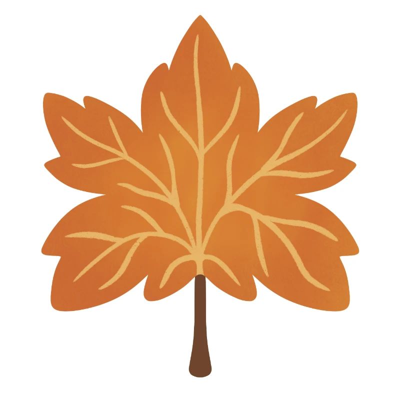 Autumn Maple Leaf Silhouette