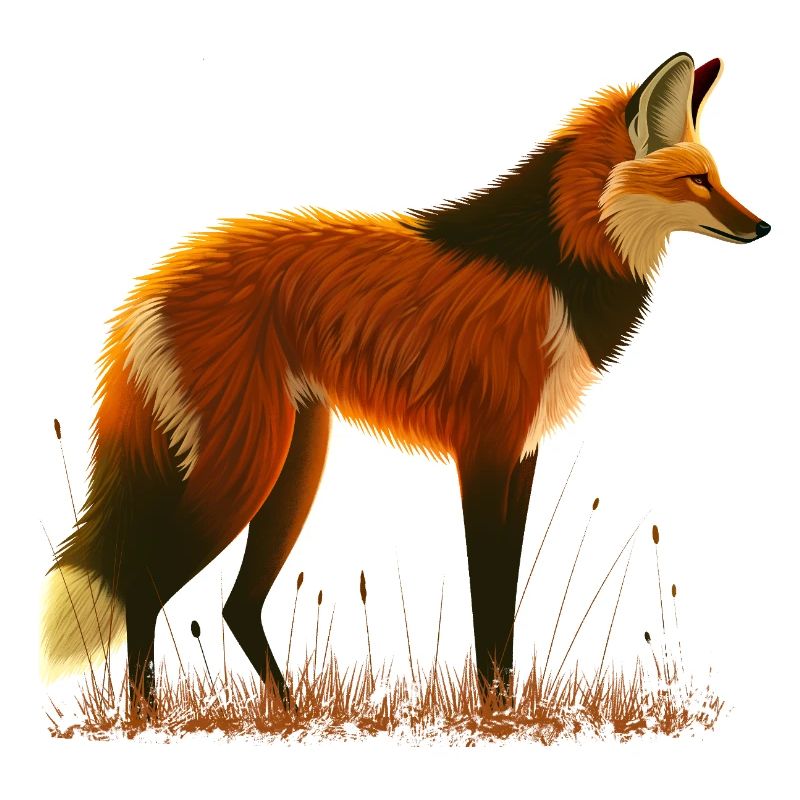 Mähnenwolf