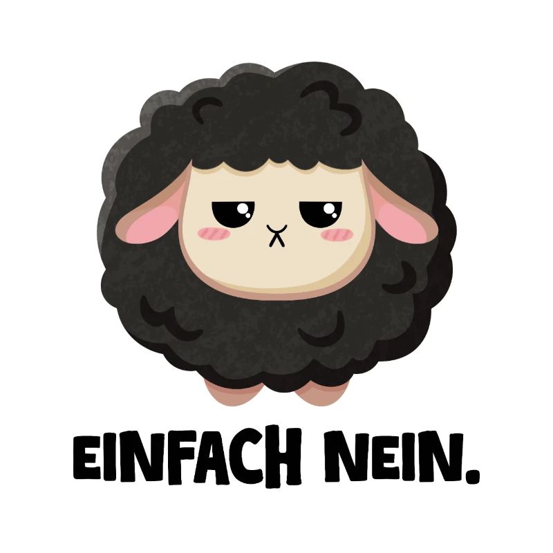 Grumpy Schaf Einfach nein