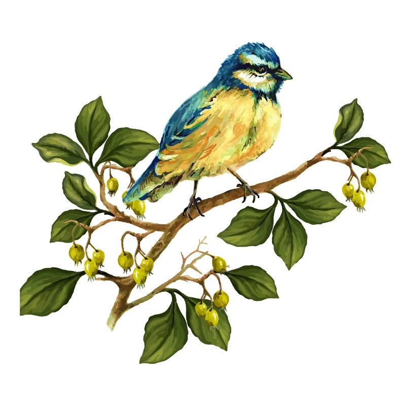 Bunter Vogel