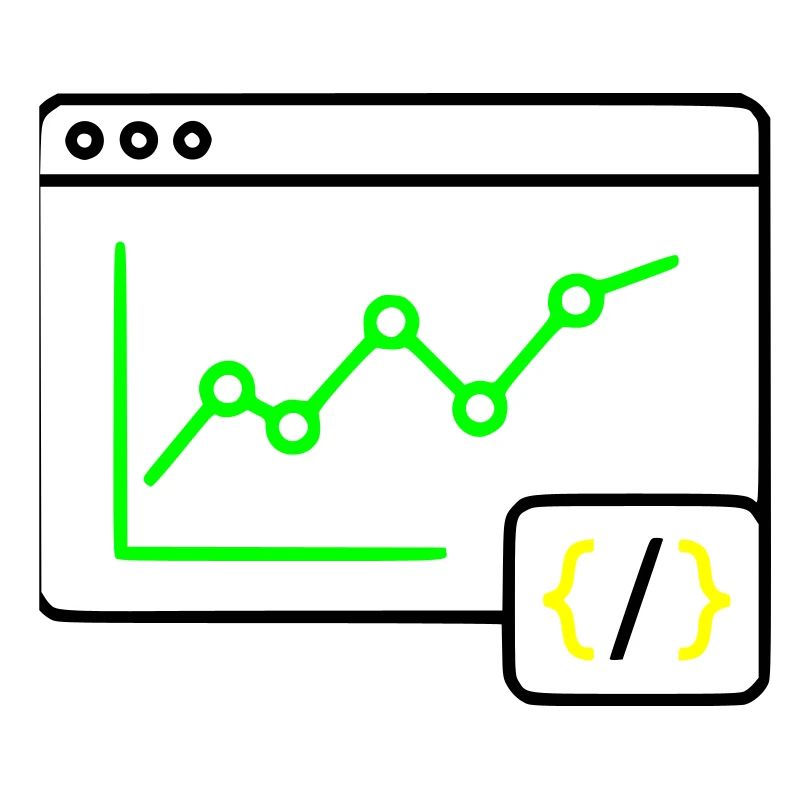 Vecteur de navigation de codage de graphiques d’analyse web