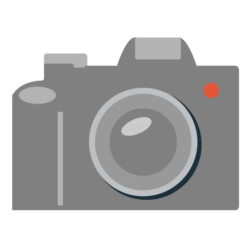 Icône de caméra Gris graphique