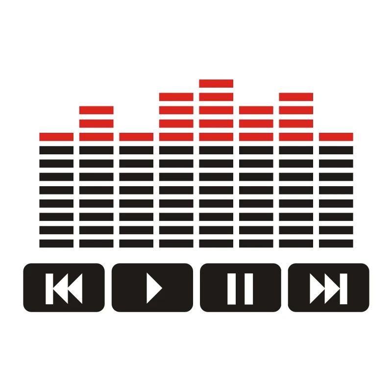 Equalizer audio player dj