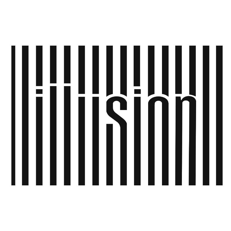 Illusion Barcode Text Art