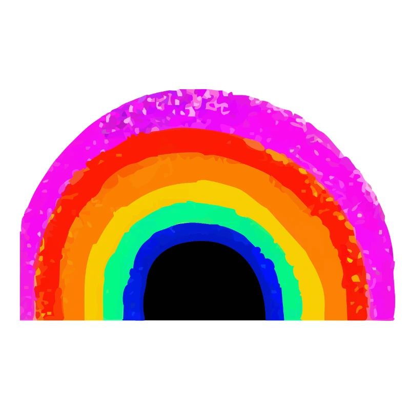 Lebendiger Regenbogenbogen