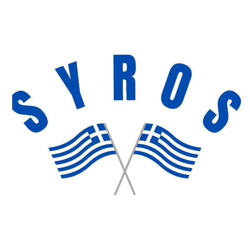 Drapeaux grecs de Syros