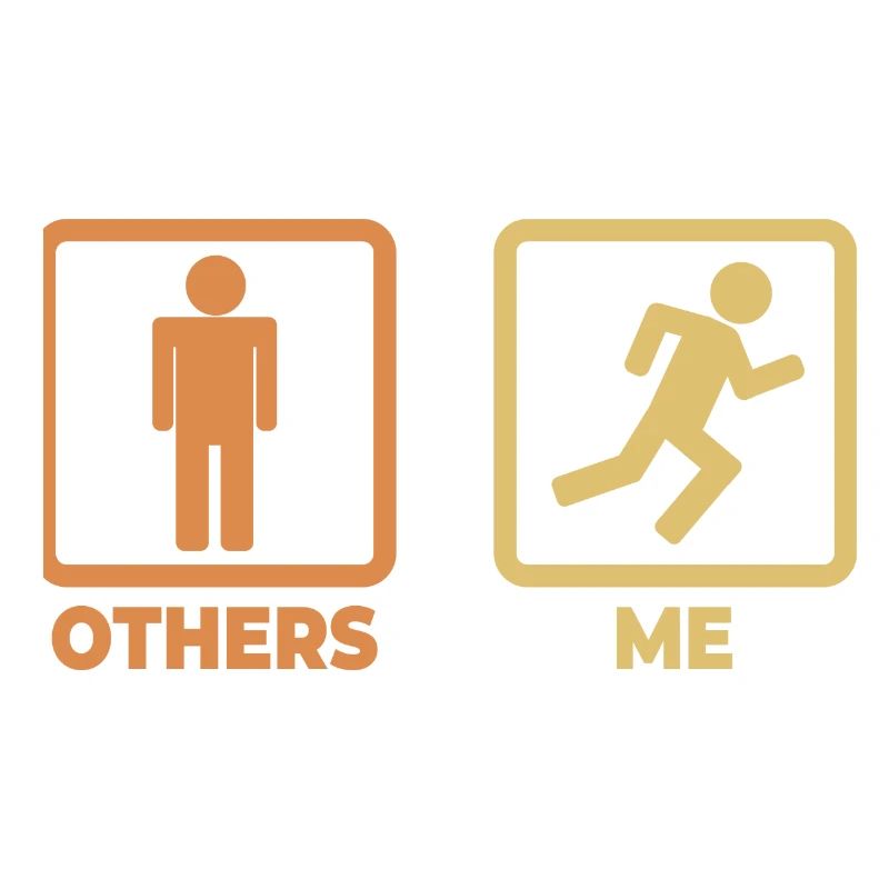 Runner stick figures