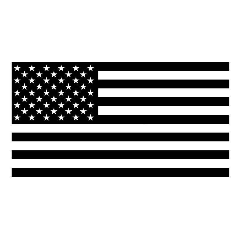 Black US flag