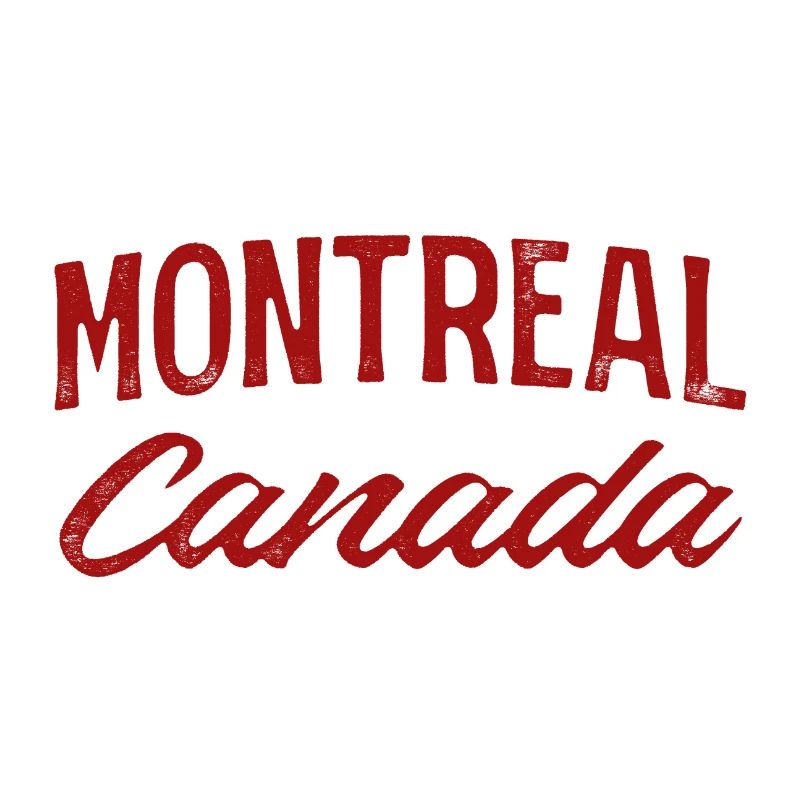 Montreal Canada Vintage Script