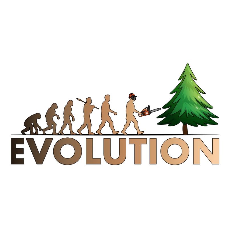 Couleur de l'évolution de la tronçonneuse