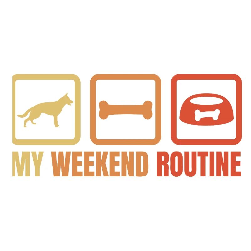 Schäferhund Wochenendroutine