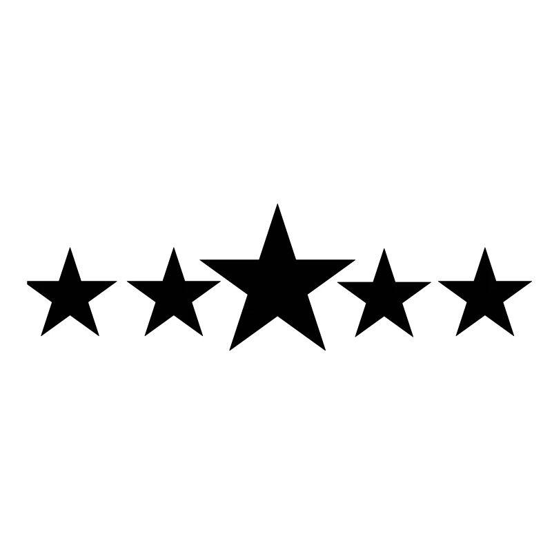 Five solid stars