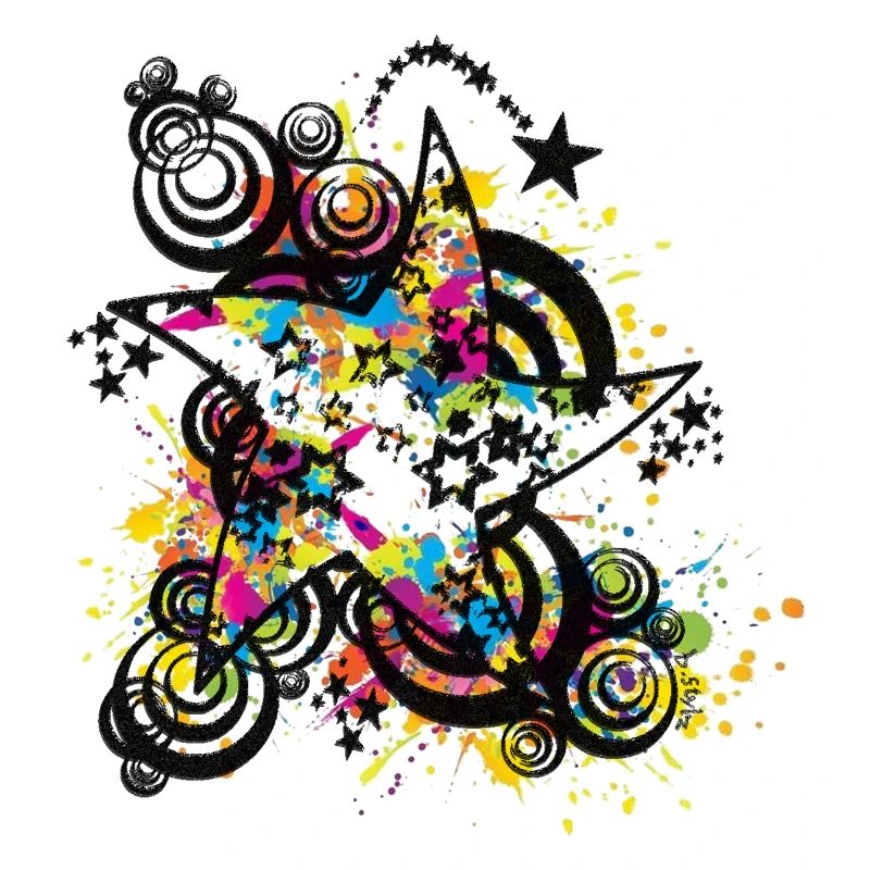 Star Dancing (éclaboussure de couleur) 01