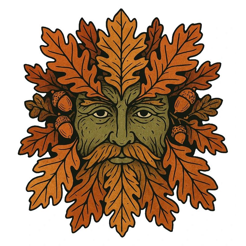 Geistgesicht der Herbst-Eiche