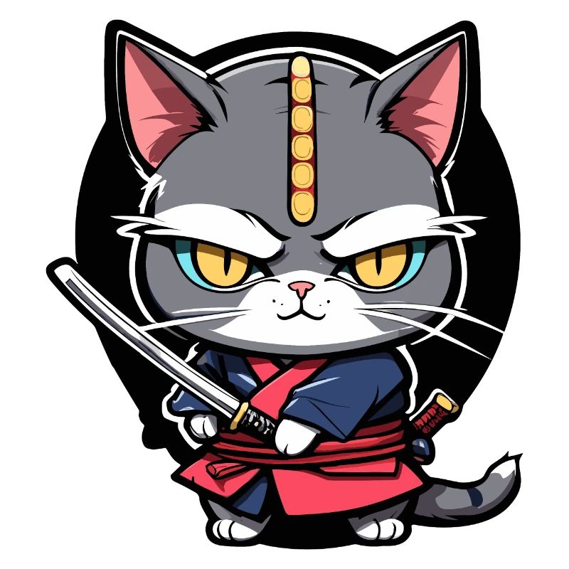 Chat samouraï #8