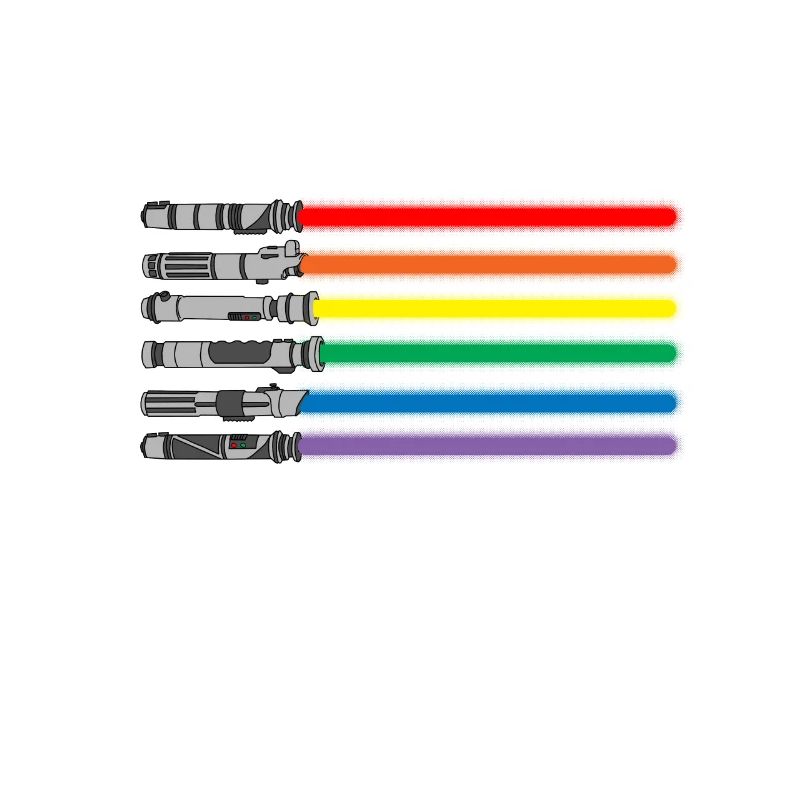 Cadeau de bannière LGBT PRIDE épée laser