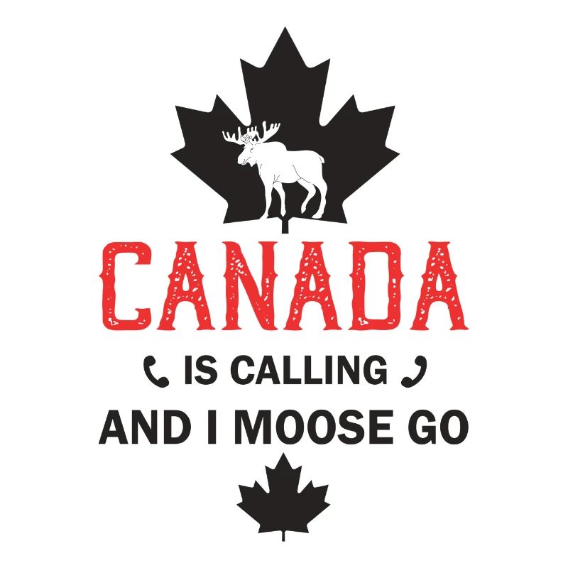 Orignal du Canada Drapeau canadien Feuille d’érable