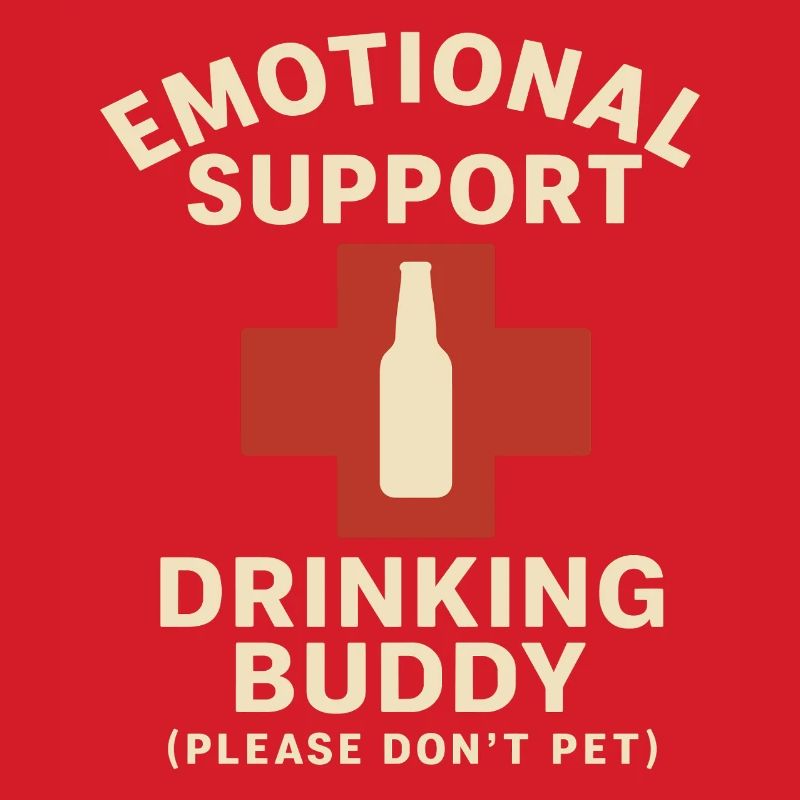 Emotional Support Drinking Buddy Statement