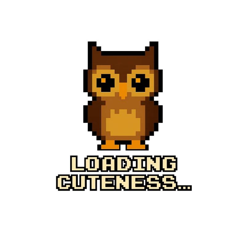 Pixel Eulen Loading Cuteness