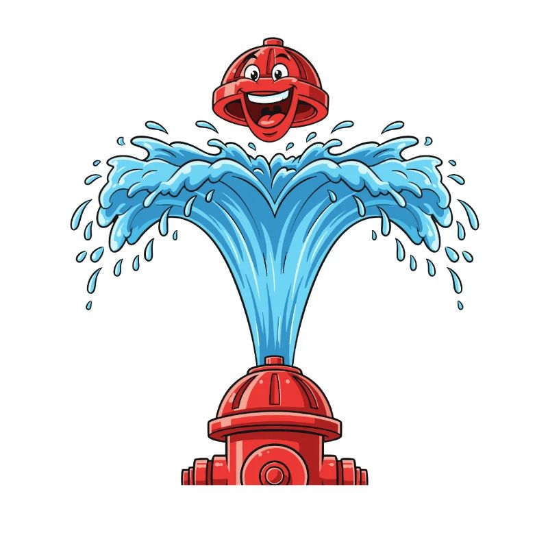 Heart bubbles from hydrant