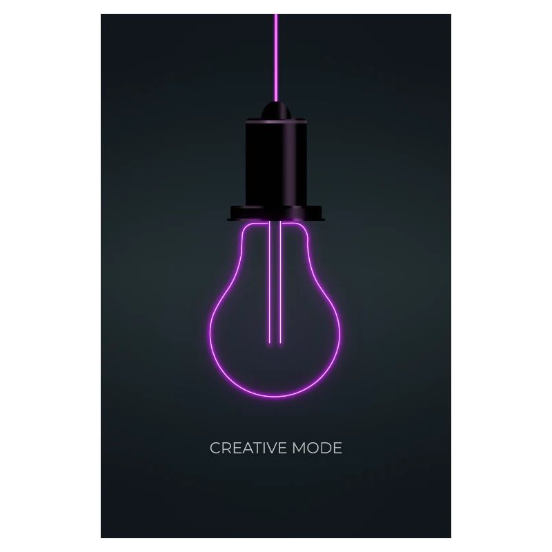 Affiche Créative de Mode Néon