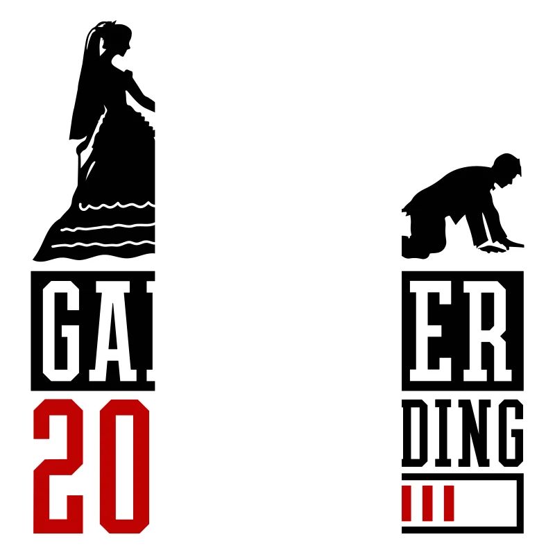 Junggesellenabschied 2024 Game Over Ehepaar