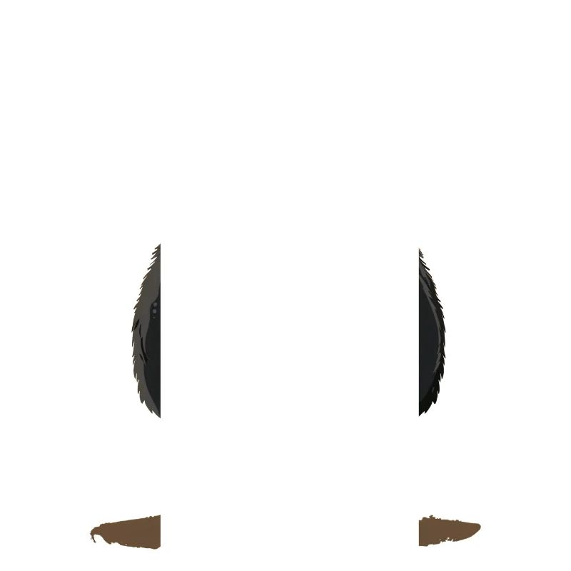 Panda mignon en queue de pie