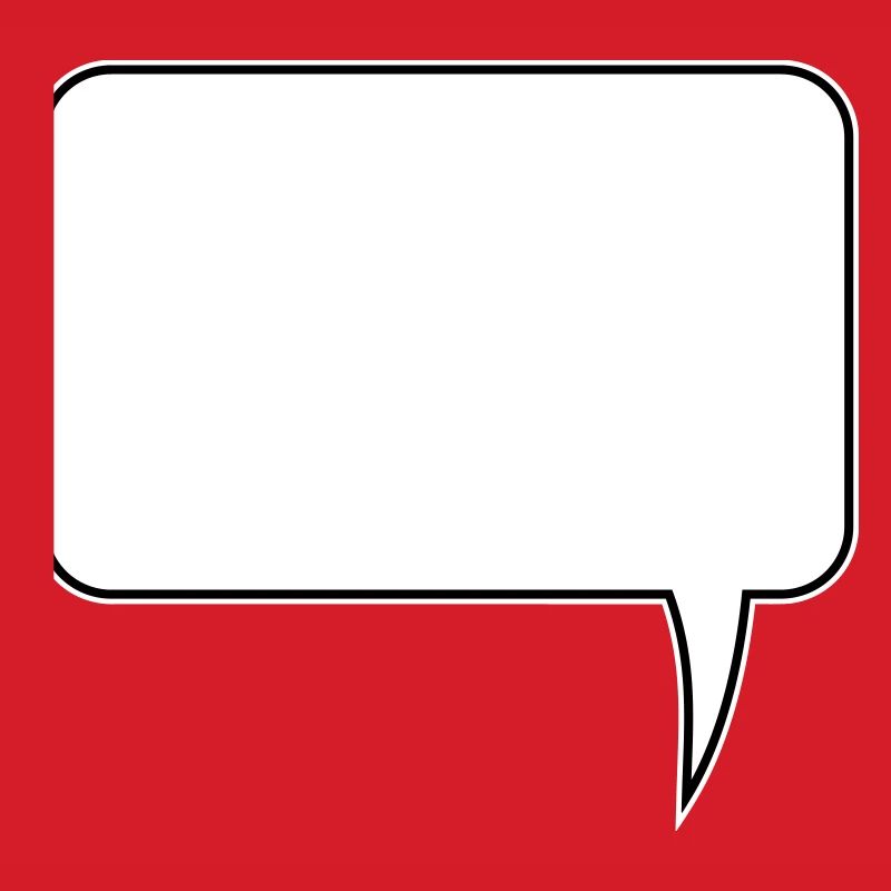 Speech bubble rectangle design
