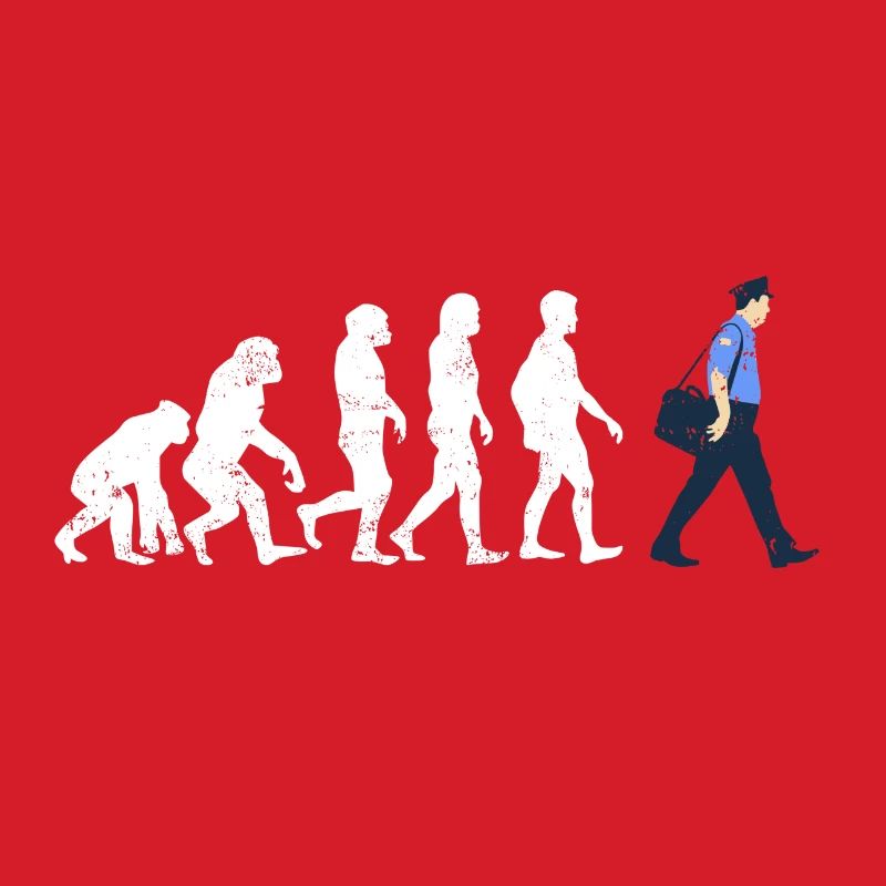 Postbote Evolution geschenk job beruf post brief