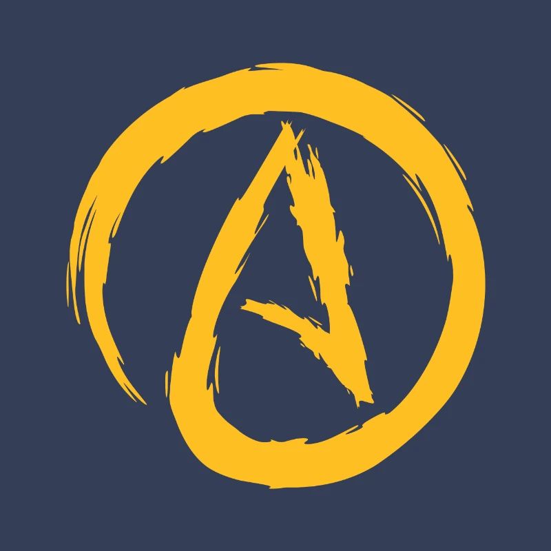 Symbole de l'athéisme cadeau d'évolution athée Darwin