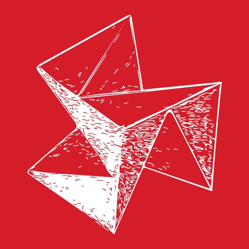 3d Triangle Vintage Cube structure