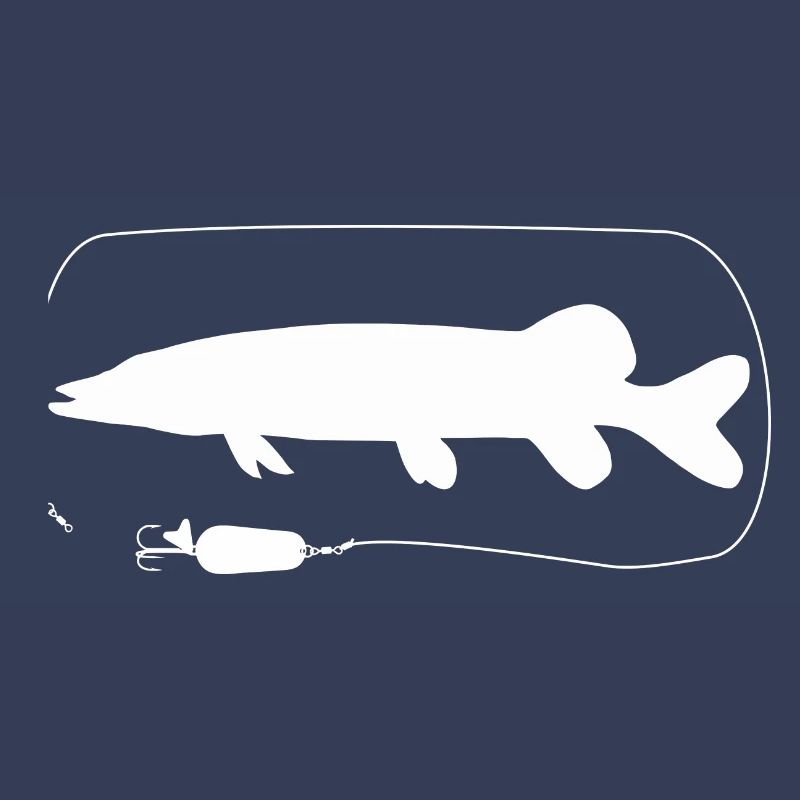 Pike with spoon blinker