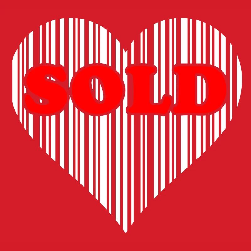 Coeur Barcode Love – Vendu Code Barcode Cadeau