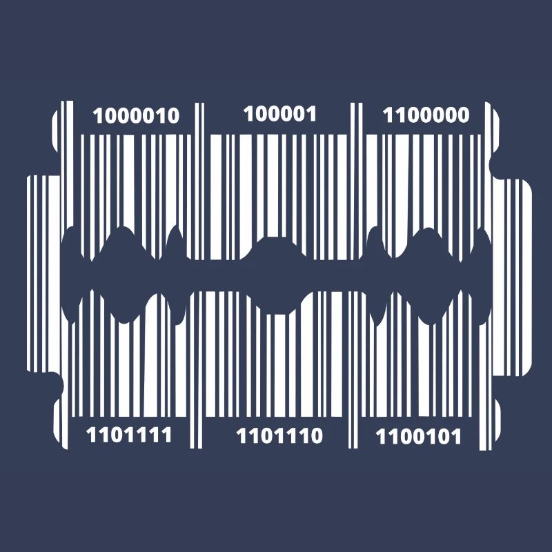 Rasierklinge mit Code