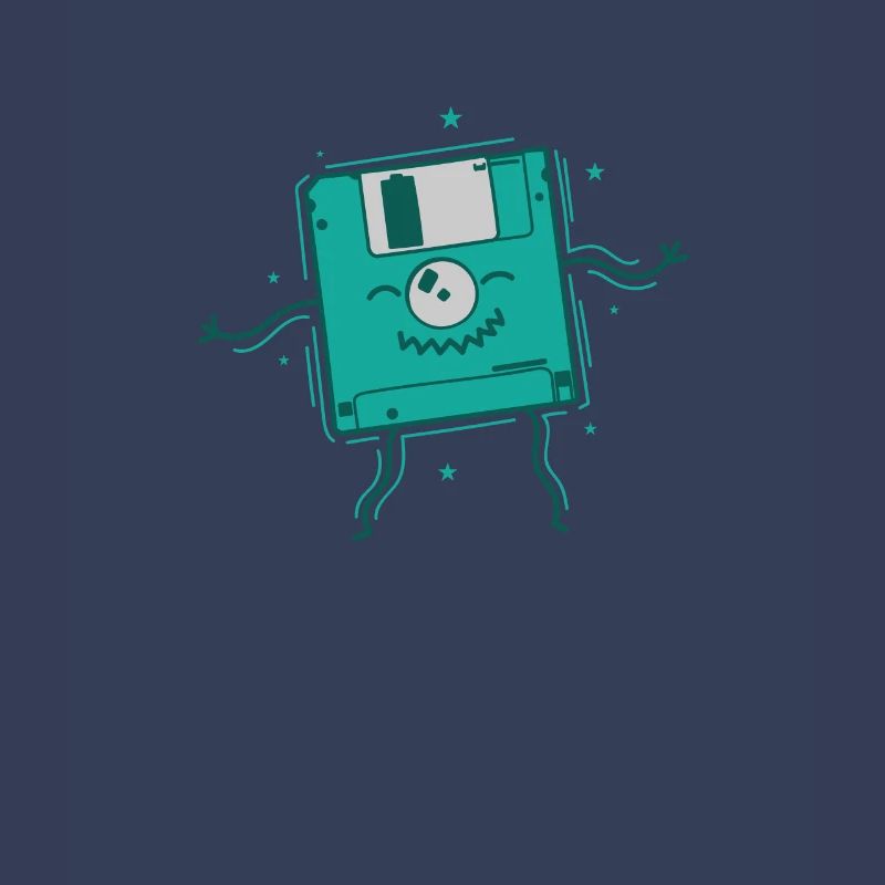 Floppy Disk Dances Retro Storage Module Disk