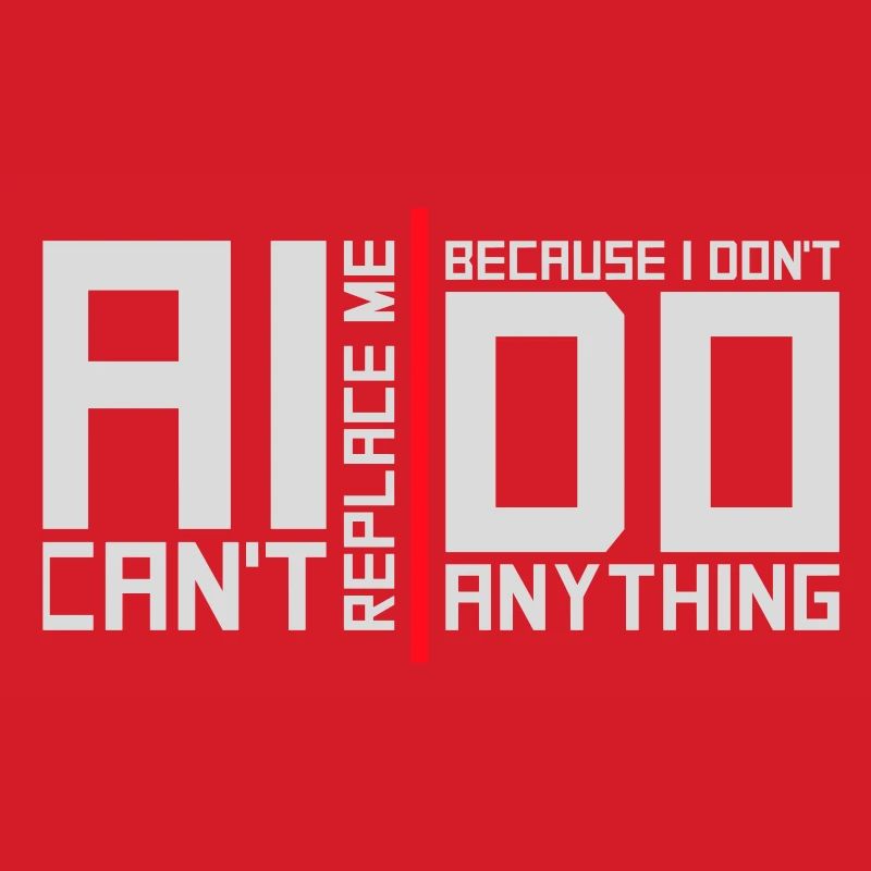 AI Can't Replace Me I Don't Do Anything Humor Witz